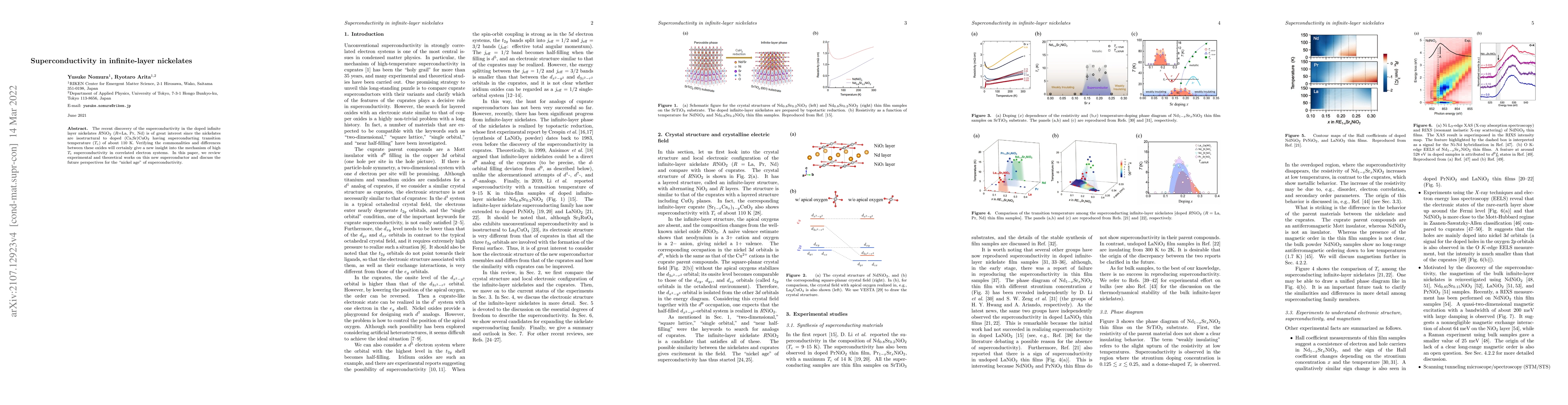 Thumbnail for Superconductivity in infinite-layer nickelates