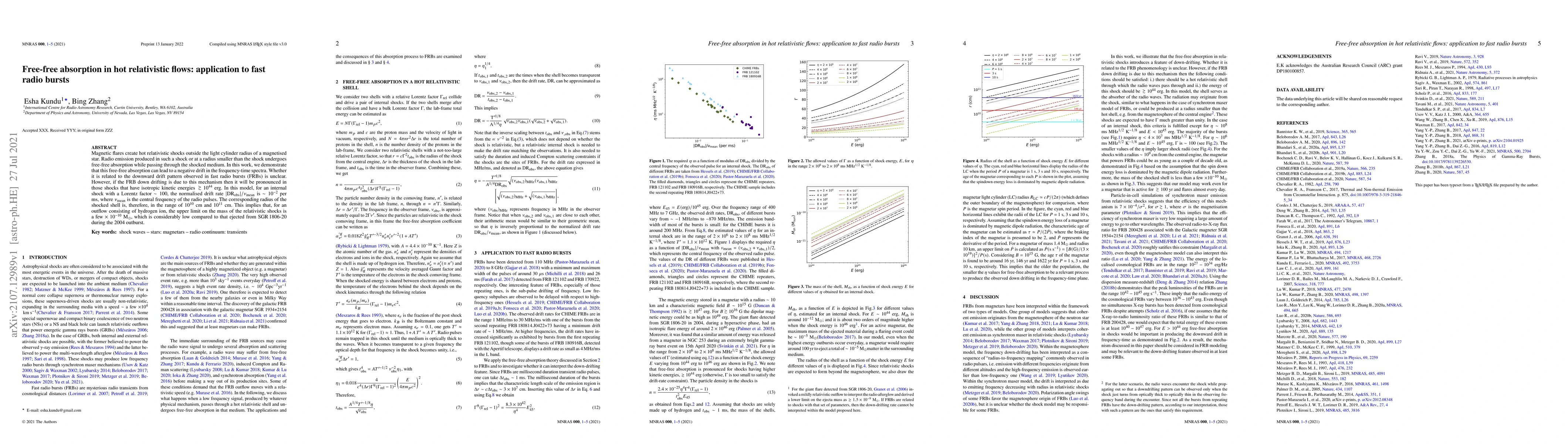 Thumbnail for Free-free absorption in hot relativistic flows: application to fast
  radio bursts