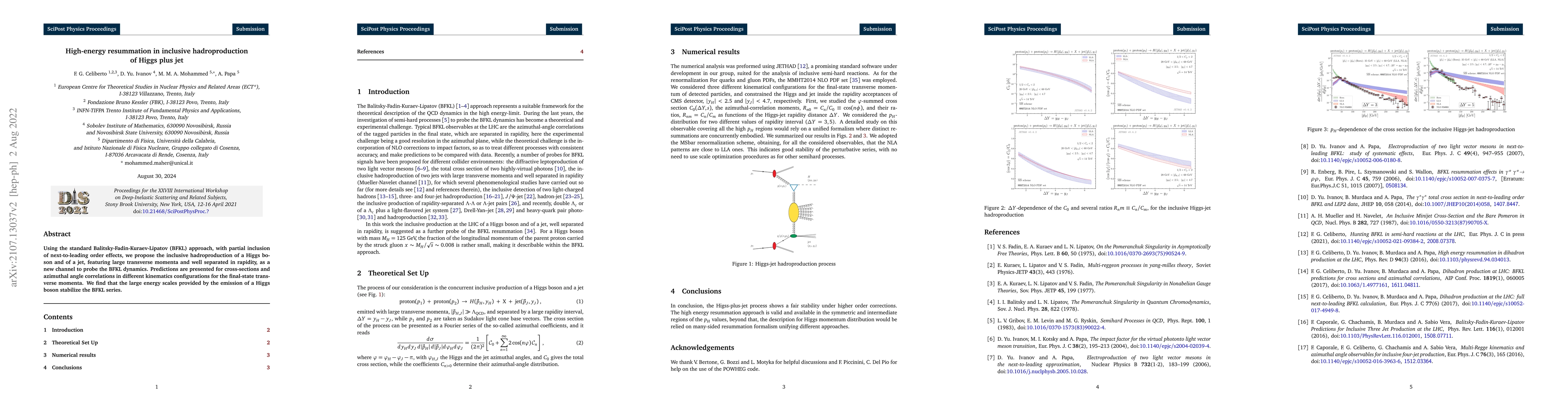 Thumbnail for High-energy resummation in inclusive hadroproduction of Higgs plus jet