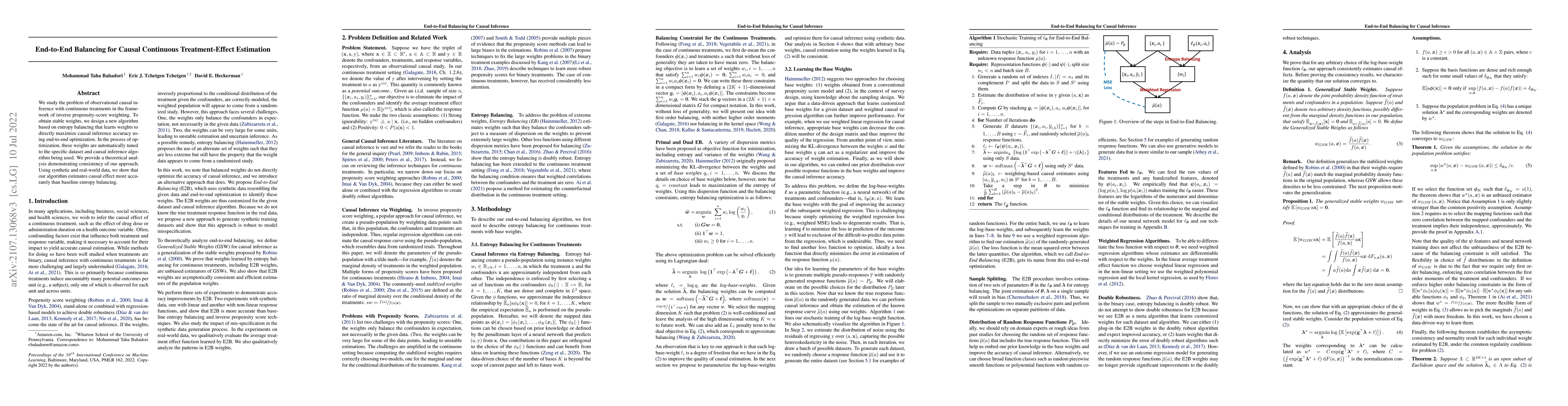 Thumbnail for End-to-End Balancing for Causal Continuous Treatment-Effect Estimation