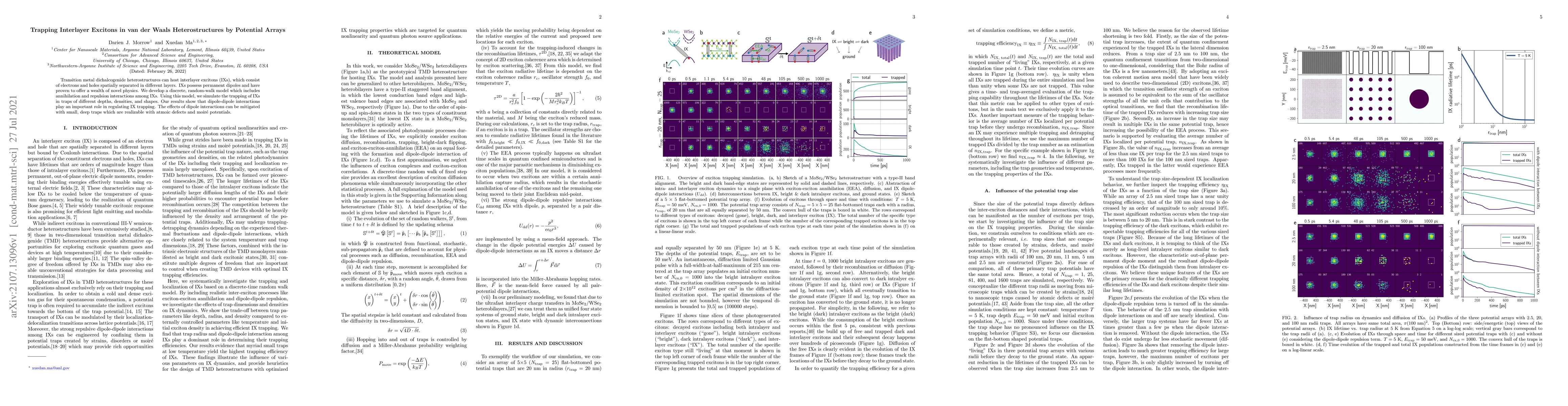 Thumbnail for Trapping Interlayer Excitons in van der Waals Heterostructures by
  Potential Arrays