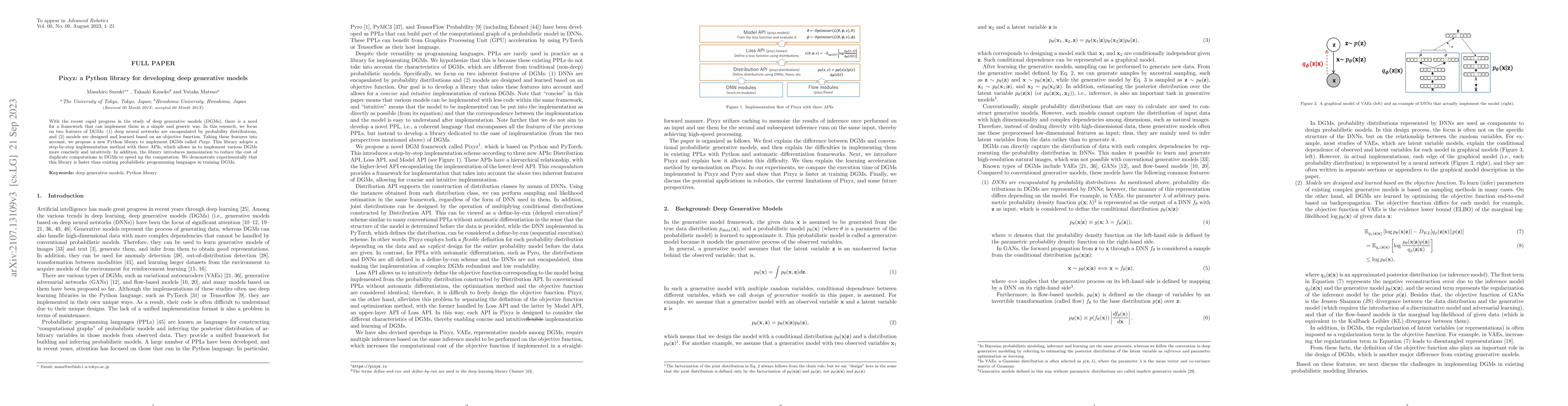 Thumbnail for Pixyz: a Python library for developing deep generative models