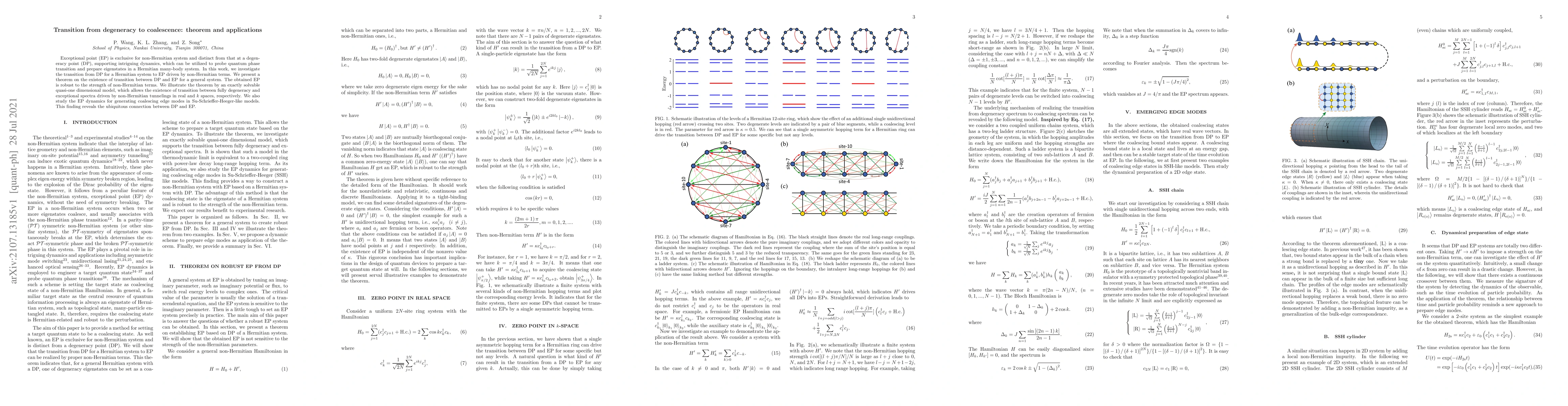 Thumbnail for Transition from degeneracy to coalescence: theorem and applications