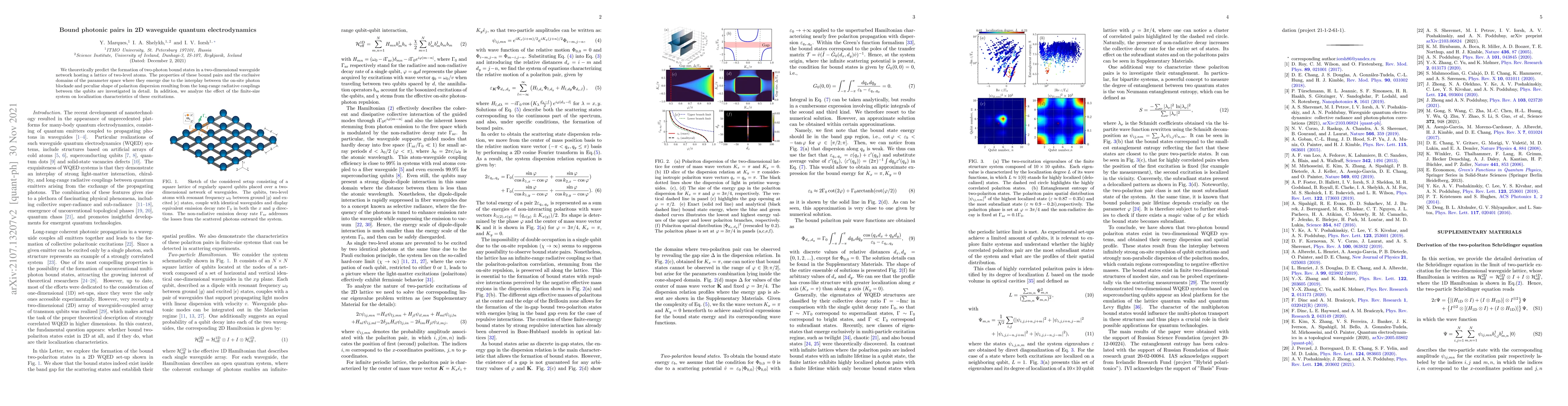 Thumbnail for Bound photonic pairs in 2D waveguide quantum electrodynamics