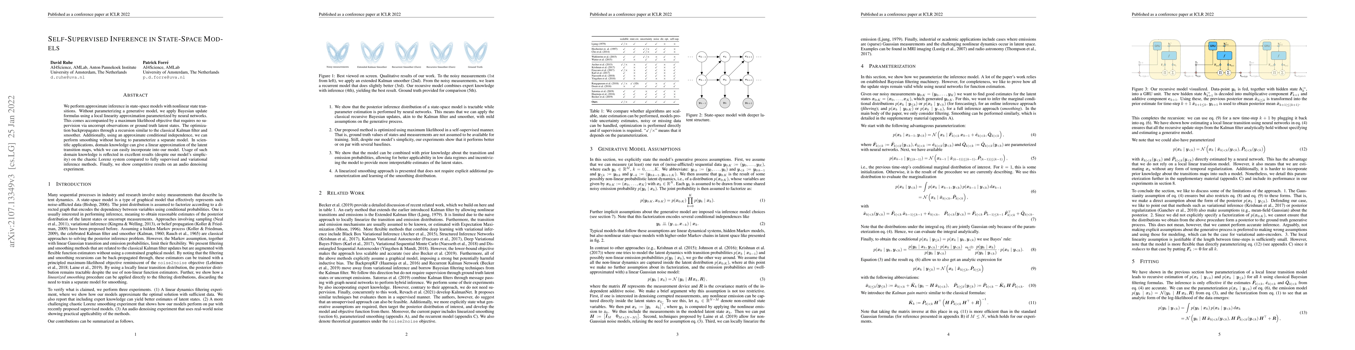 Thumbnail for Self-Supervised Inference in State-Space Models
