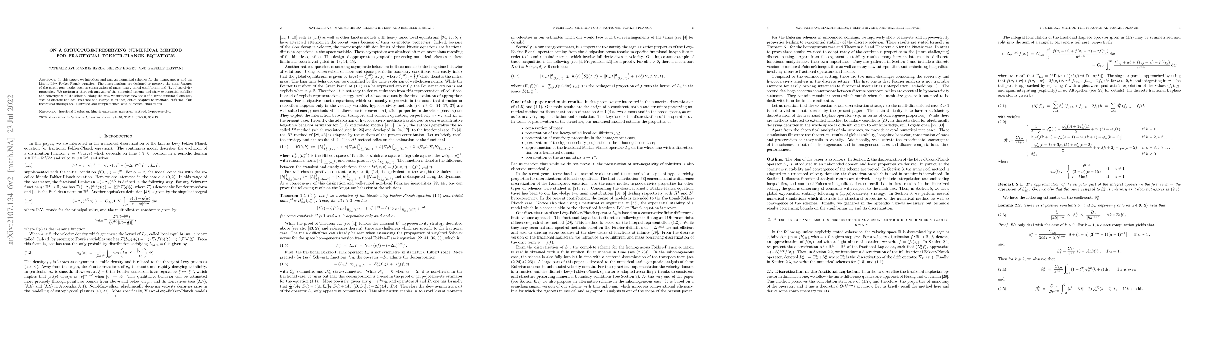 Thumbnail for On a structure-preserving numerical method for fractional Fokker-Planck
  equations