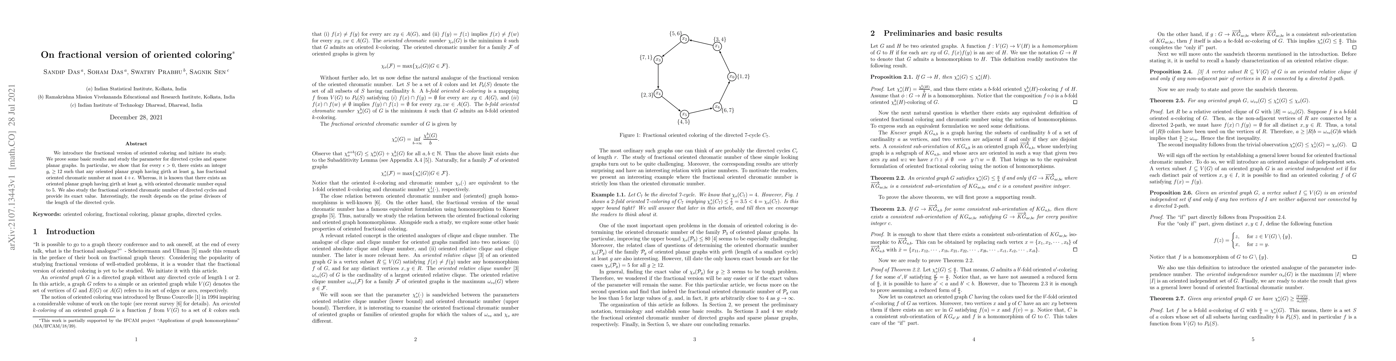 Thumbnail for On fractional version of oriented coloring