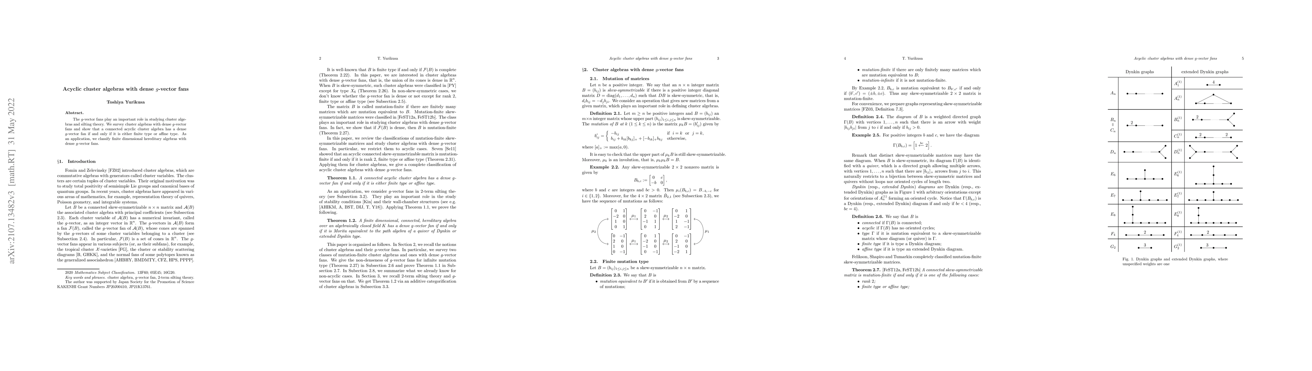 Thumbnail for Acyclic cluster algebras with dense $g$-vector fans