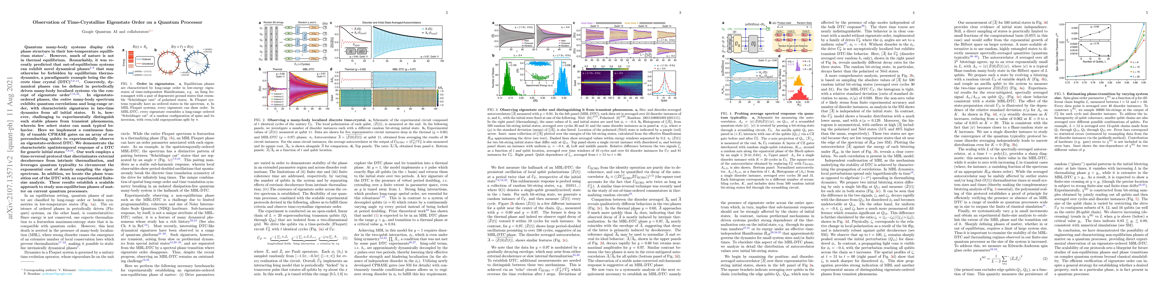 Thumbnail for Observation of Time-Crystalline Eigenstate Order on a Quantum Processor