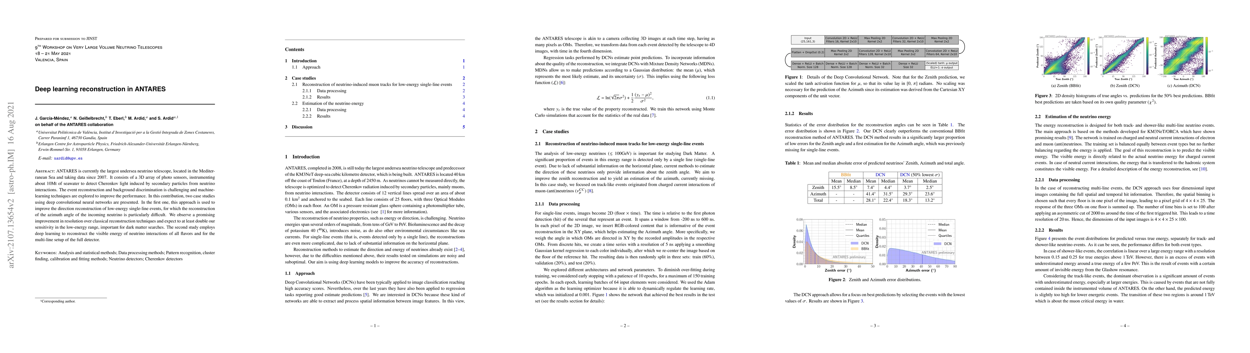 Thumbnail for Deep learning reconstruction in ANTARES