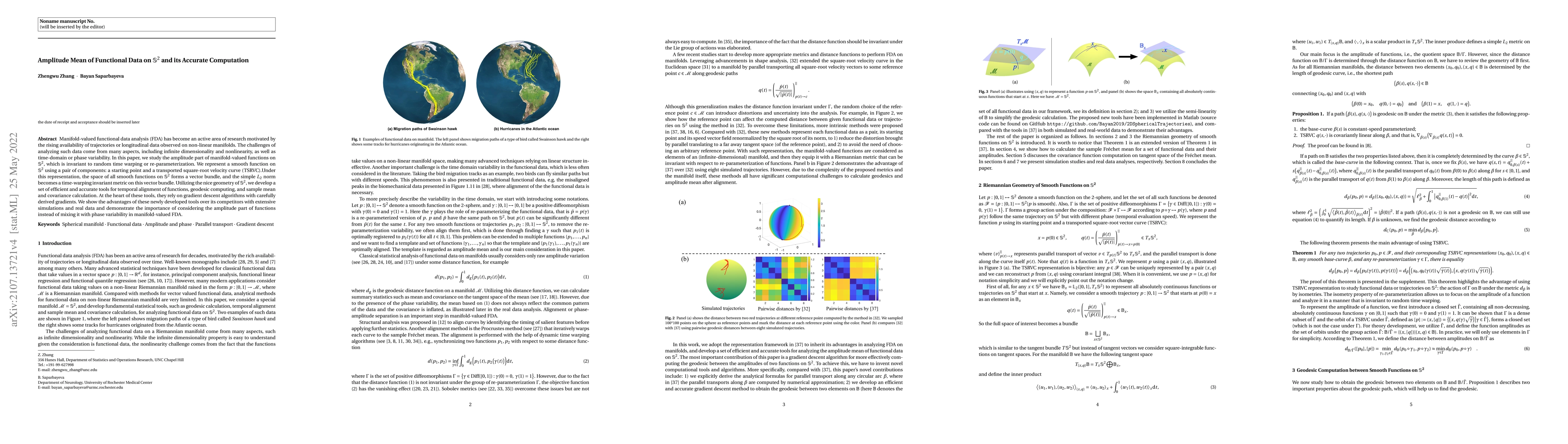 Thumbnail for Amplitude Mean of Functional Data on $\mathbb{S}^2$