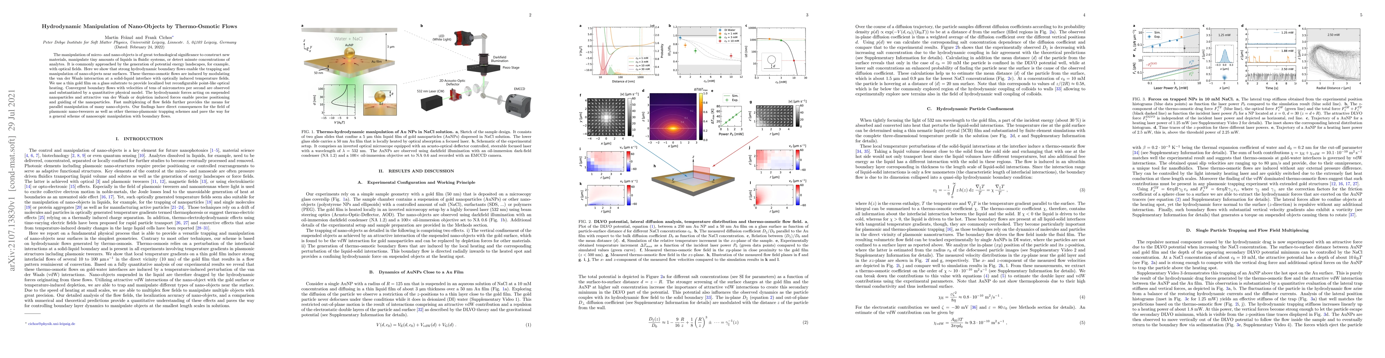 Thumbnail for Hydrodynamic Manipulation of Nano-Objects by Thermo-Osmotic Flows