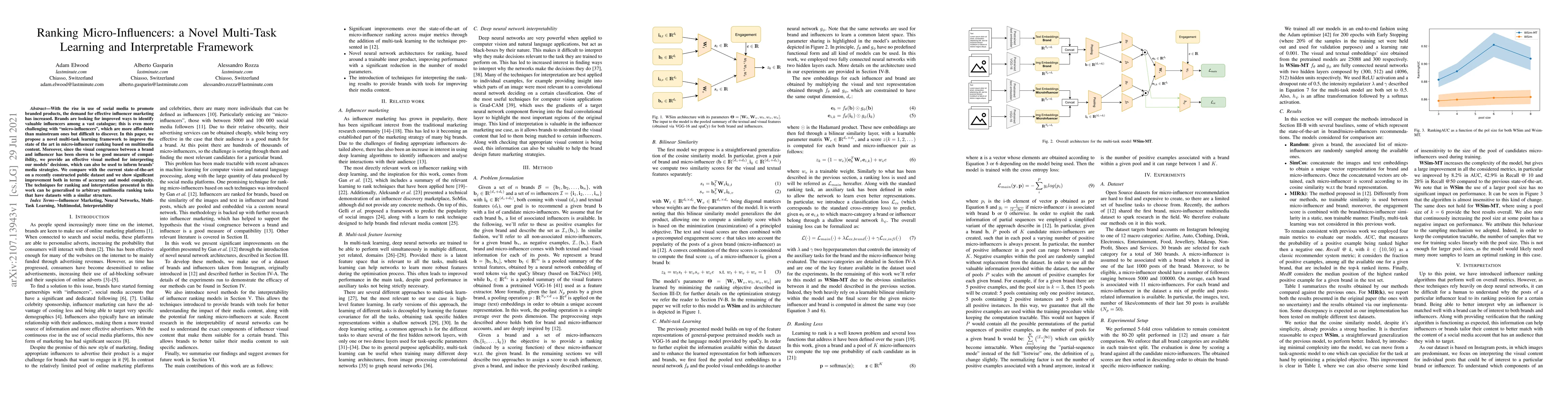 Thumbnail for Ranking Micro-Influencers: a Novel Multi-Task Learning and Interpretable
  Framework