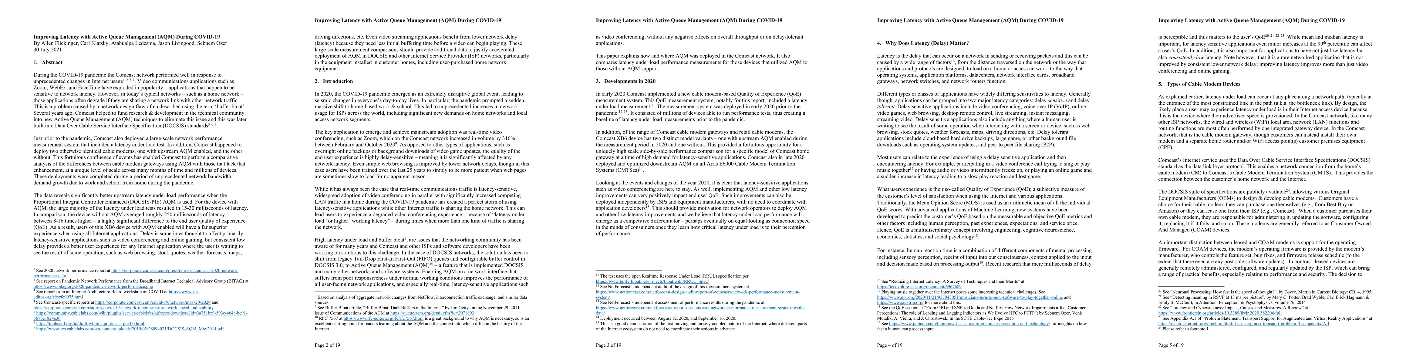 Thumbnail for Improving Latency with Active Queue Management (AQM) During COVID-19