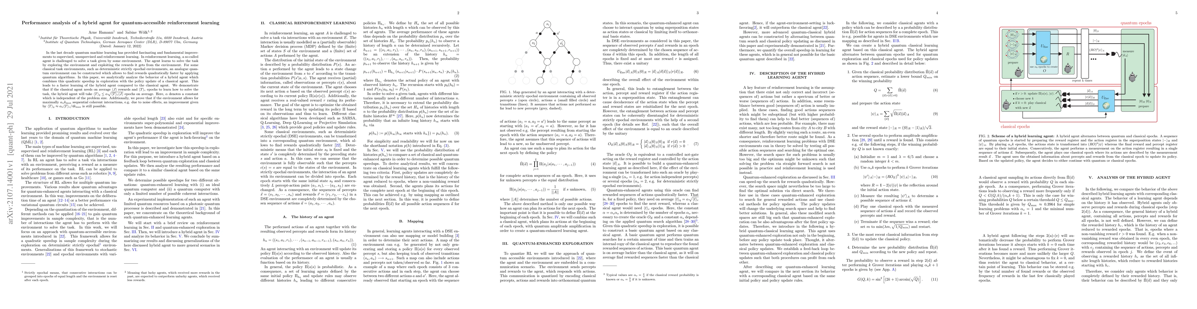 Thumbnail for Performance analysis of a hybrid agent for quantum-accessible
  reinforcement learning