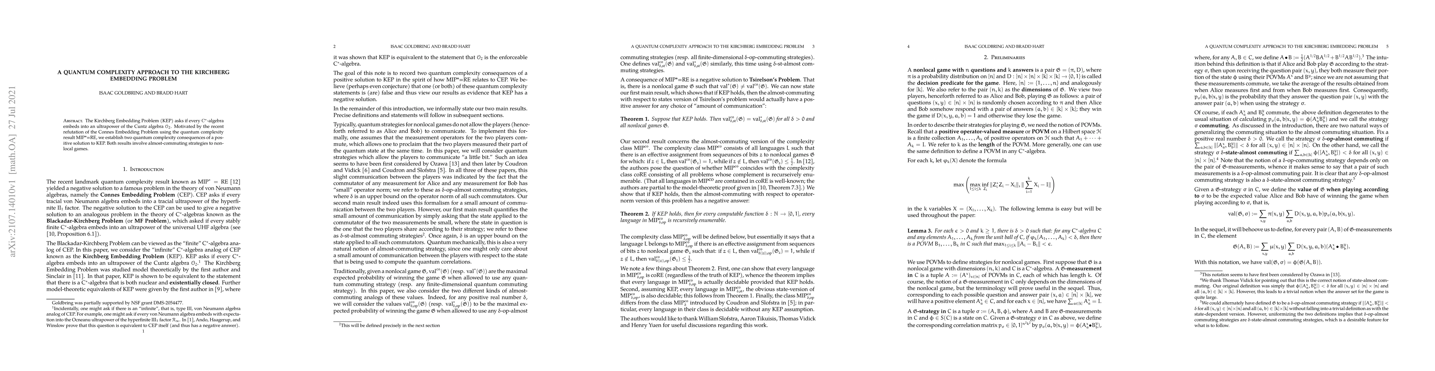 Thumbnail for A quantum complexity approach to the Kirchberg Embedding Problem