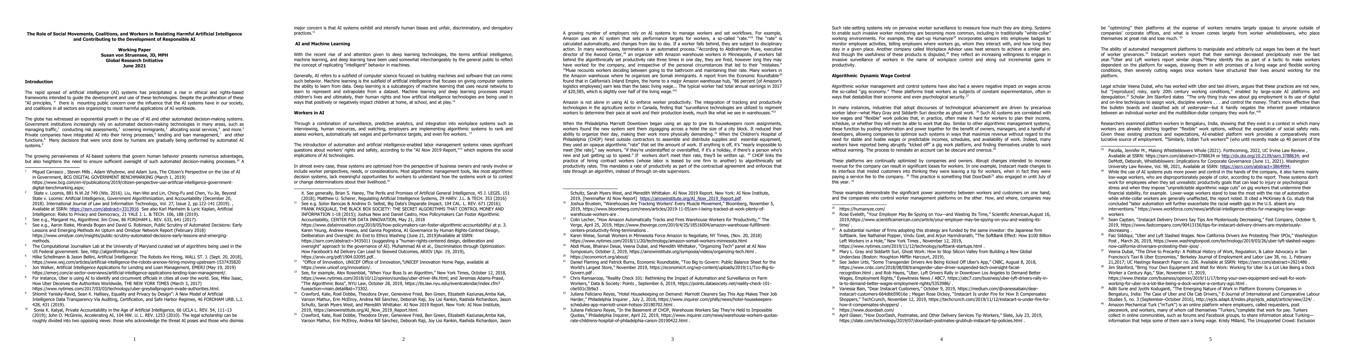 Thumbnail for The Role of Social Movements, Coalitions, and Workers in Resisting
  Harmful Artificial Intelligence and Contributing to the Development of
  Responsible AI
