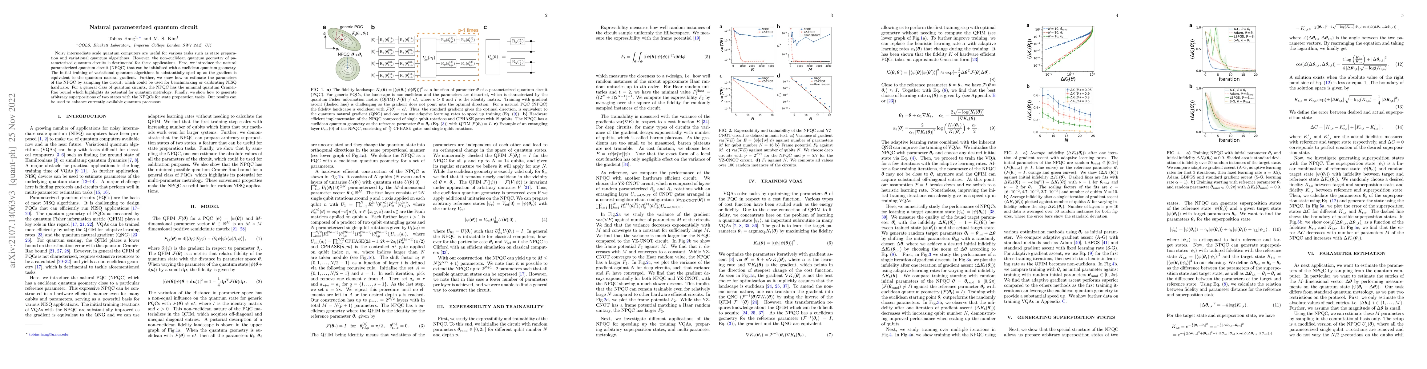 Thumbnail for Natural parameterized quantum circuit