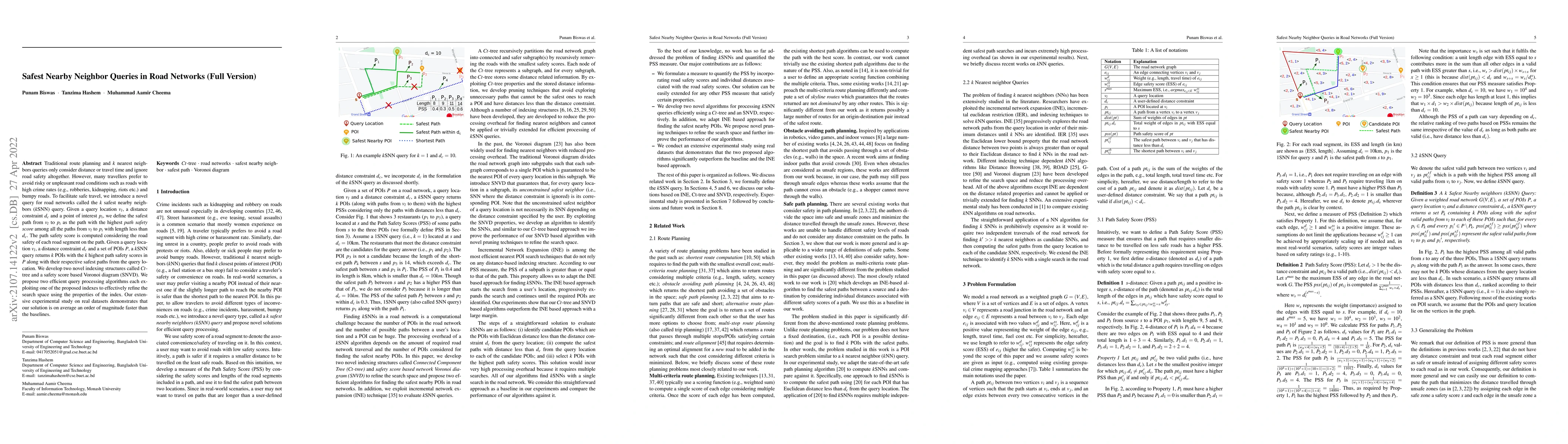 Thumbnail for Safest Nearby Neighbor Queries in Road Networks (Full Version)