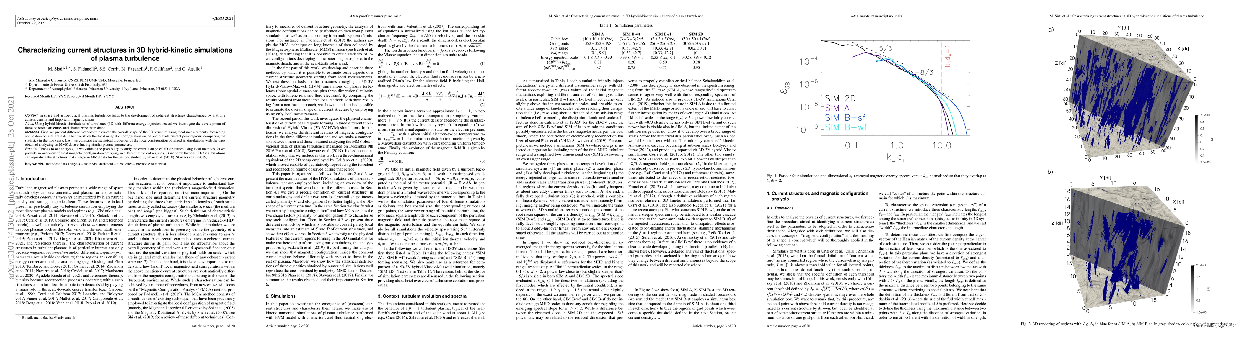 Thumbnail for Characterizing current structures in 3D hybrid-kinetic simulations of
  plasma turbulence