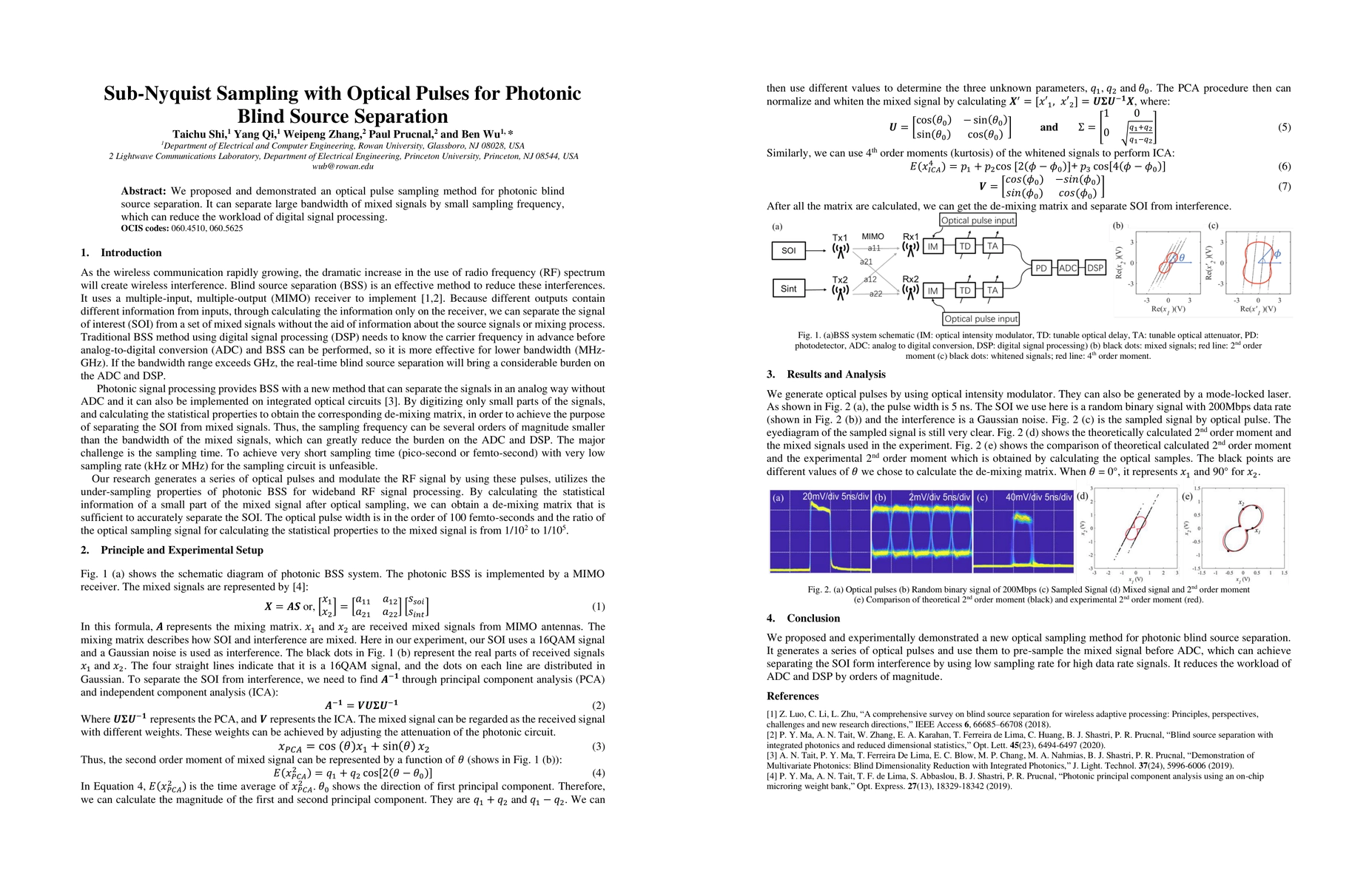 Thumbnail for Sub-Nyquist Sampling with Optical Pulses for Photonic Blind Source
  Separation