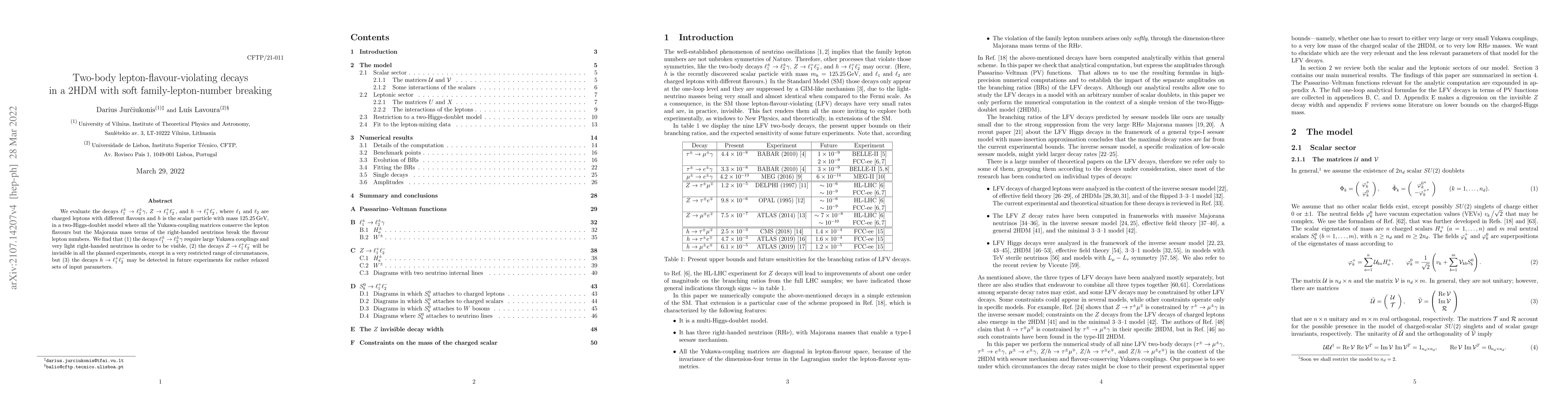 Thumbnail for Two-body lepton-flavour-violating decays in a 2HDM with soft
  family-lepton-number breaking