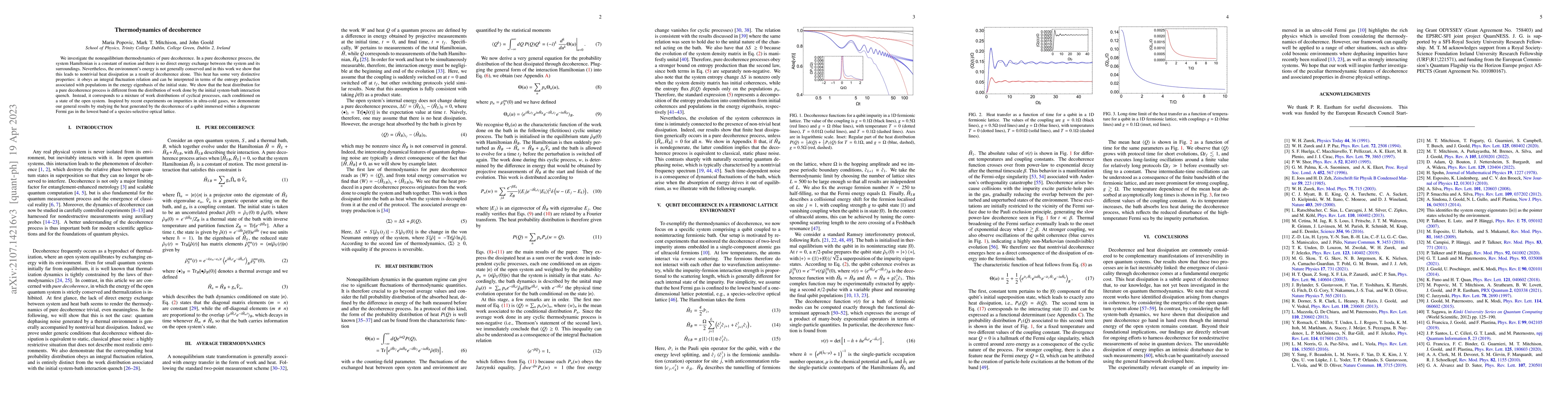 Thumbnail for Thermodynamics of decoherence