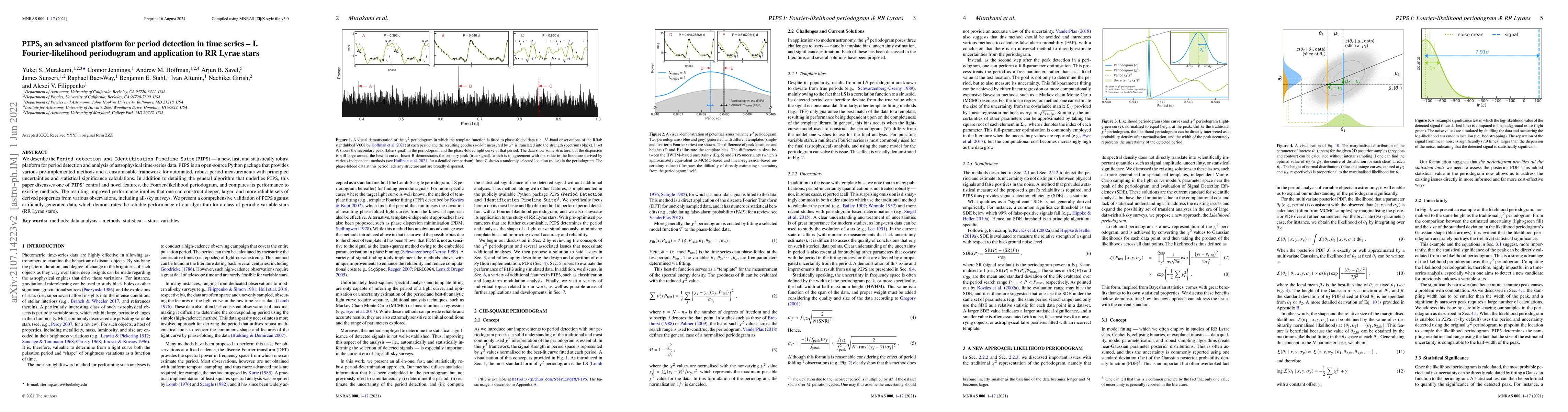 Thumbnail for PIPS, an advanced platform for period detection in time series -- I.
  Fourier-likelihood periodogram and application to RR Lyrae Stars
