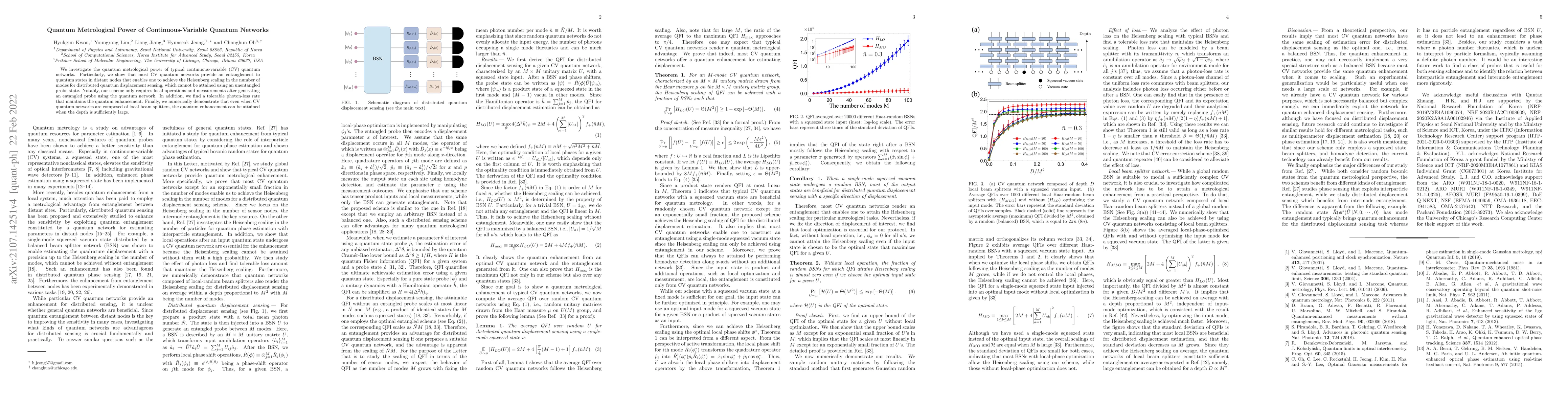 Thumbnail for Quantum Metrological Power of Continuous-Variable Quantum Networks