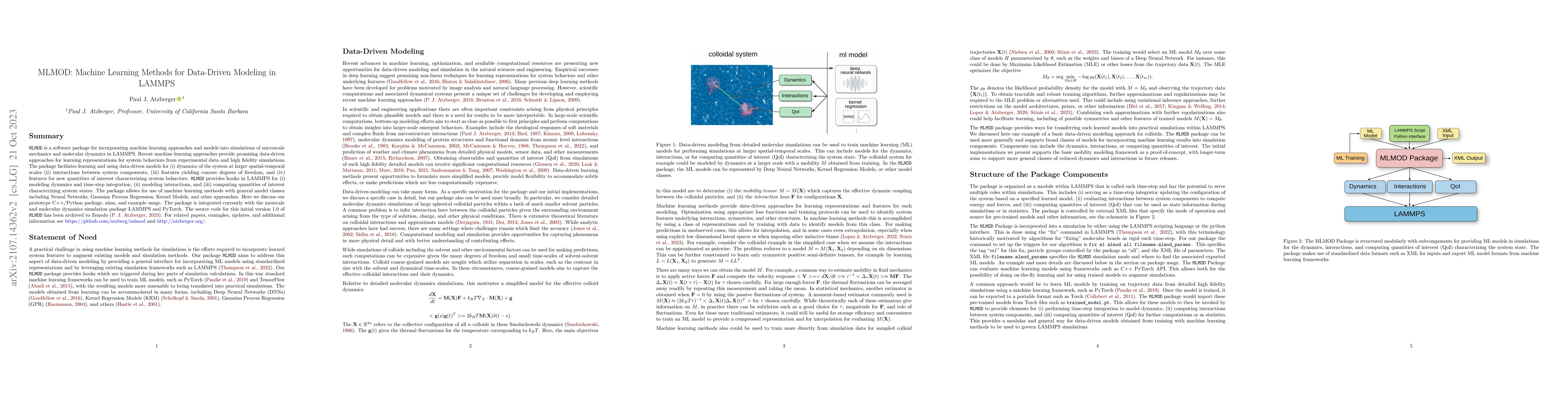 Thumbnail for MLMOD: Machine Learning Methods for Data-Driven Modeling in LAMMPS