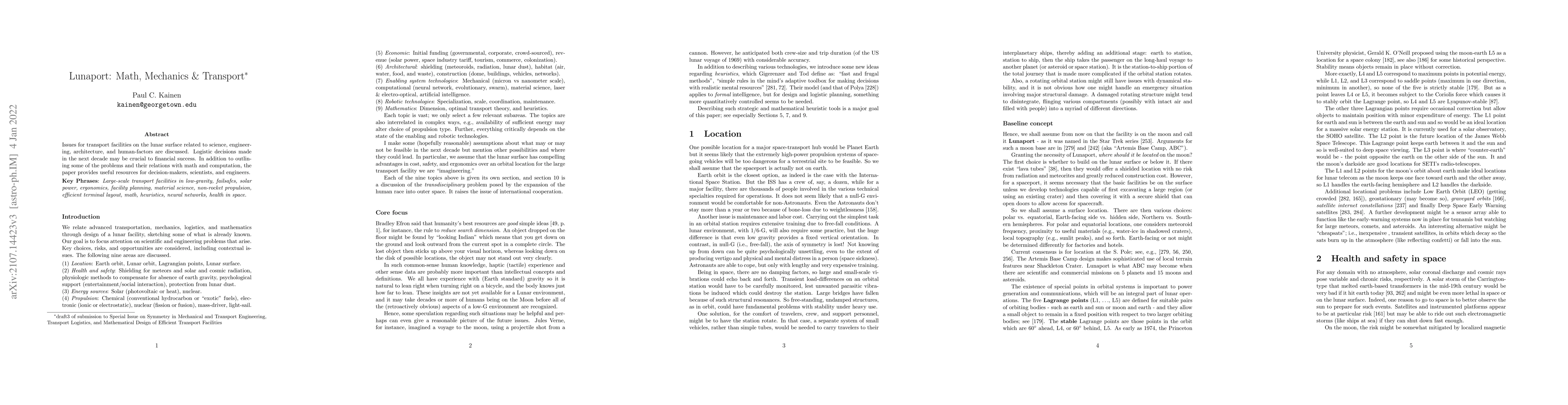 Thumbnail for Lunaport: Math, Mechanics & Transport