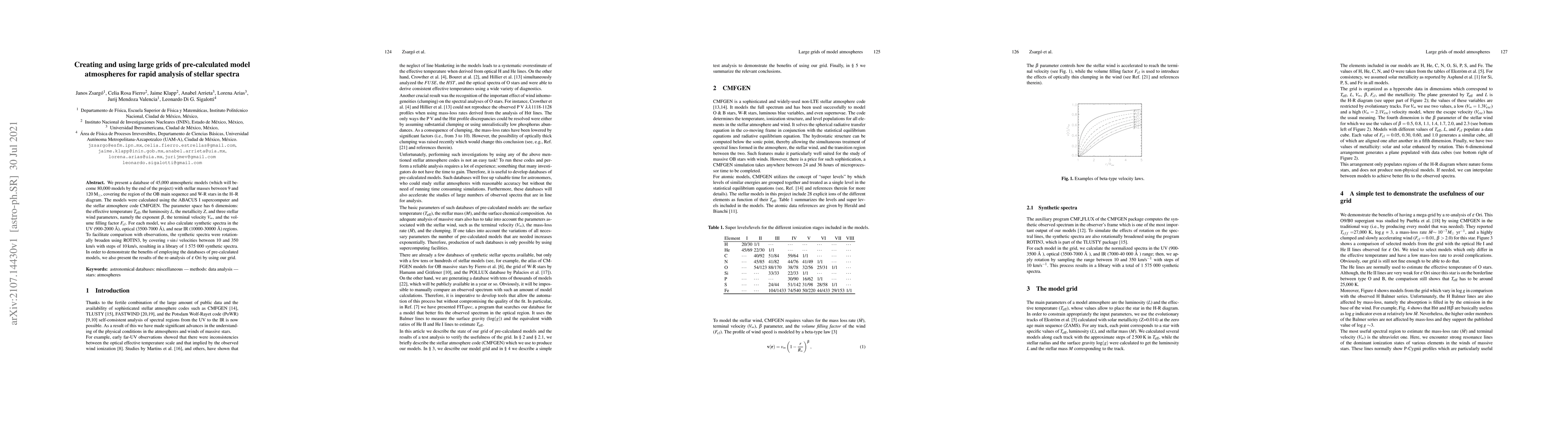 Thumbnail for Creating and using large grids of pre-calculated model atmospheres for
  rapid analysis of stellar spectra