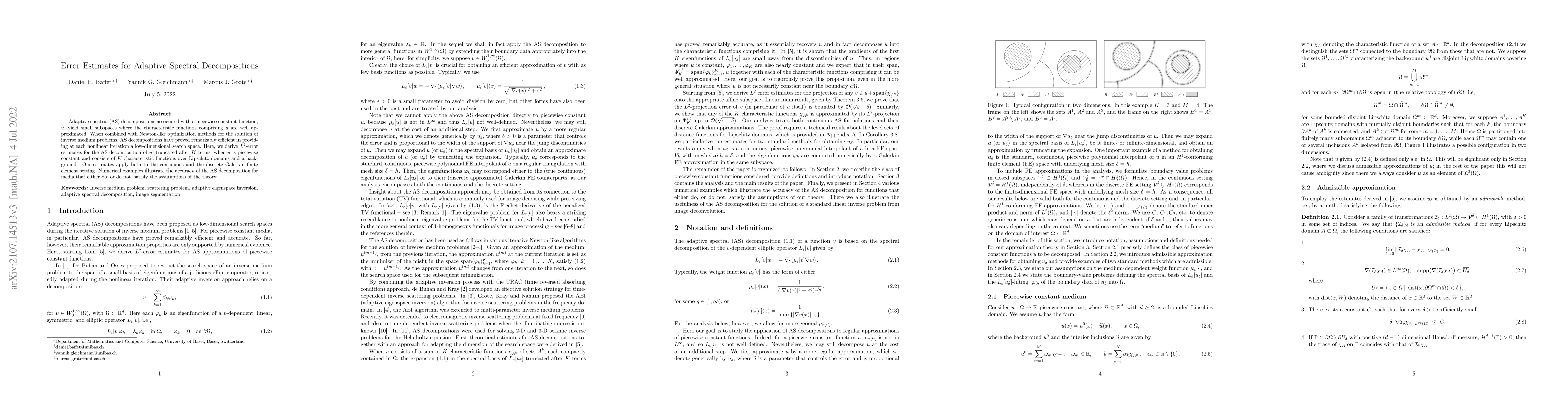 Thumbnail for Error Estimates for Adaptive Spectral Decompositions