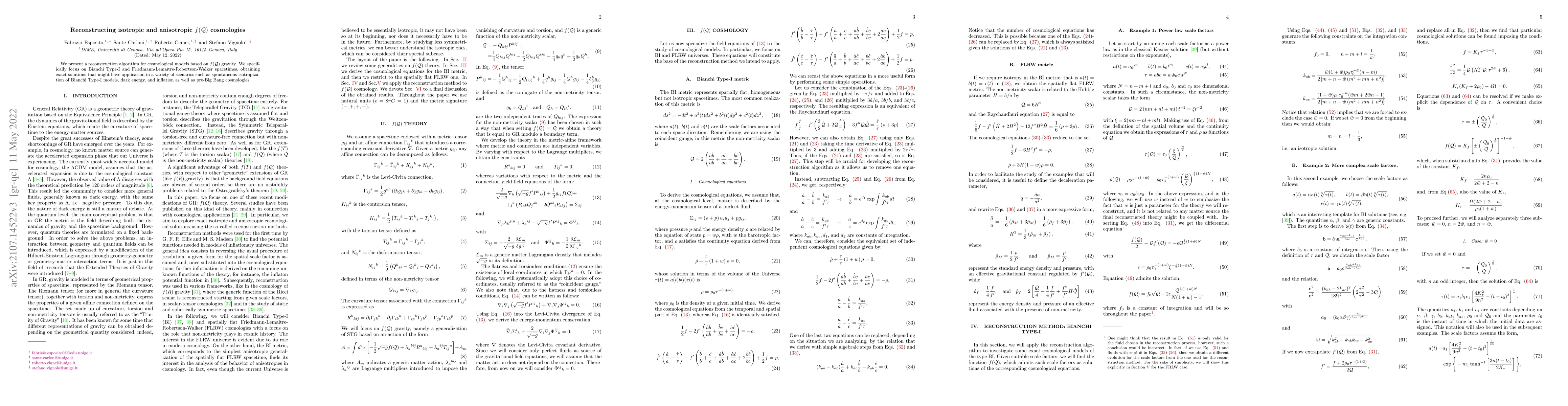 Thumbnail for Reconstructing isotropic and anisotropic $f(\mathcal{Q})$ cosmologies