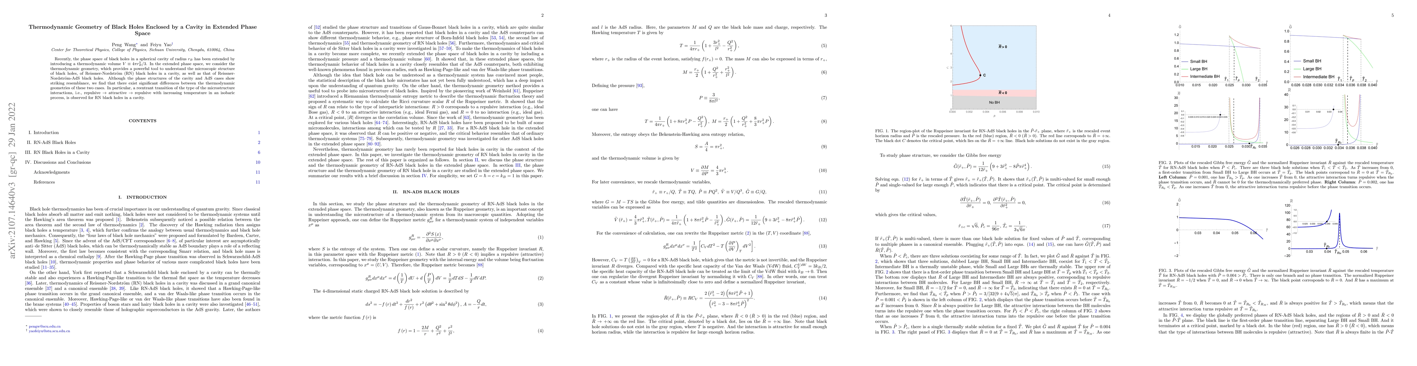 Thumbnail for Thermodynamic Geometry of Black Holes Enclosed by a Cavity in Extended
  Phase Space