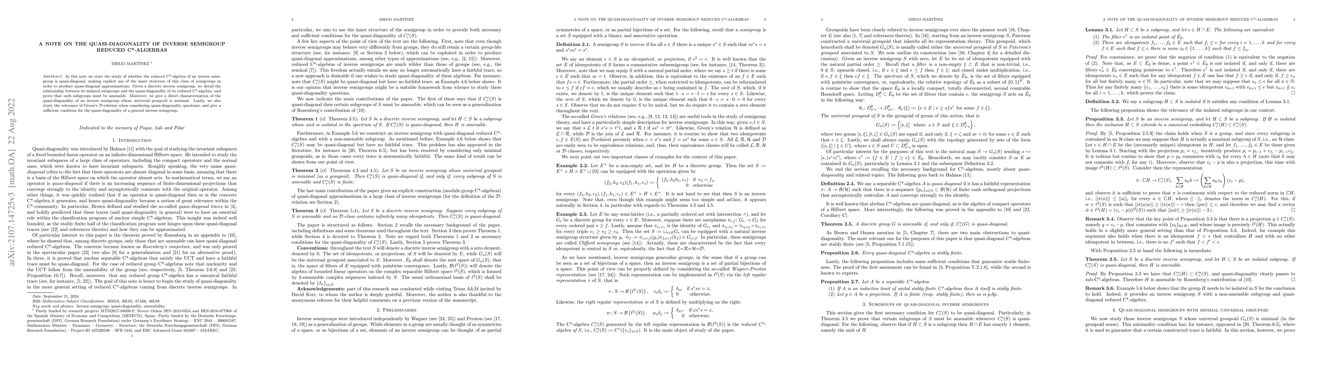 Thumbnail for A note on the quasi-diagonality of inverse semigroup reduced C*-algebras