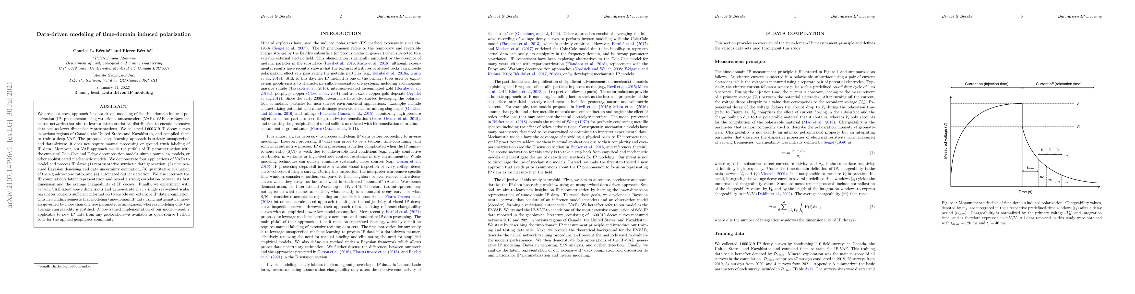Thumbnail for Data-driven modeling of time-domain induced polarization