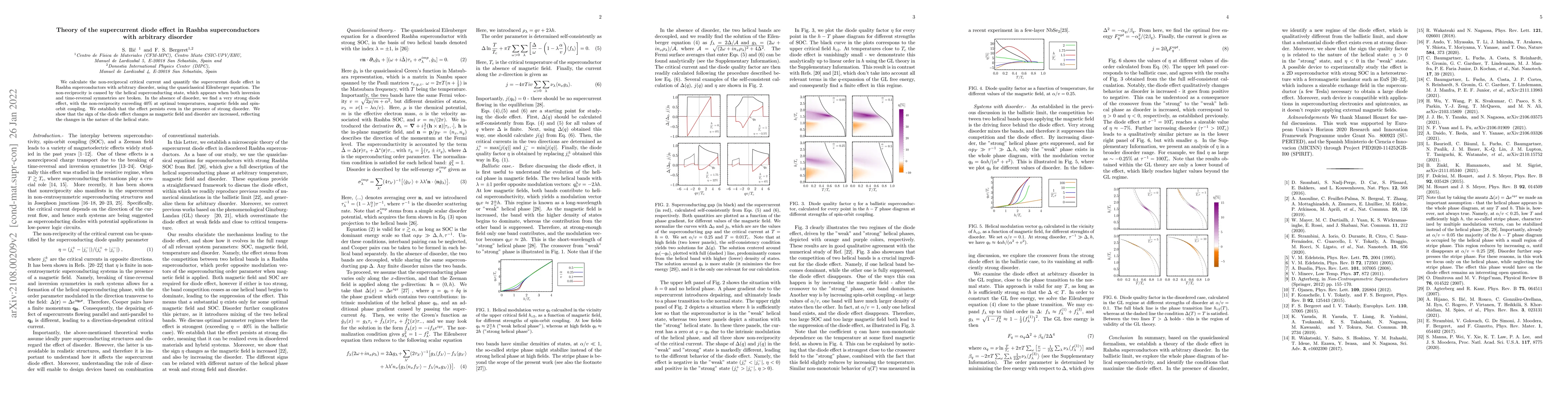 Thumbnail for Theory of the supercurrent diode effect in Rashba superconductors with
  arbitrary disorder