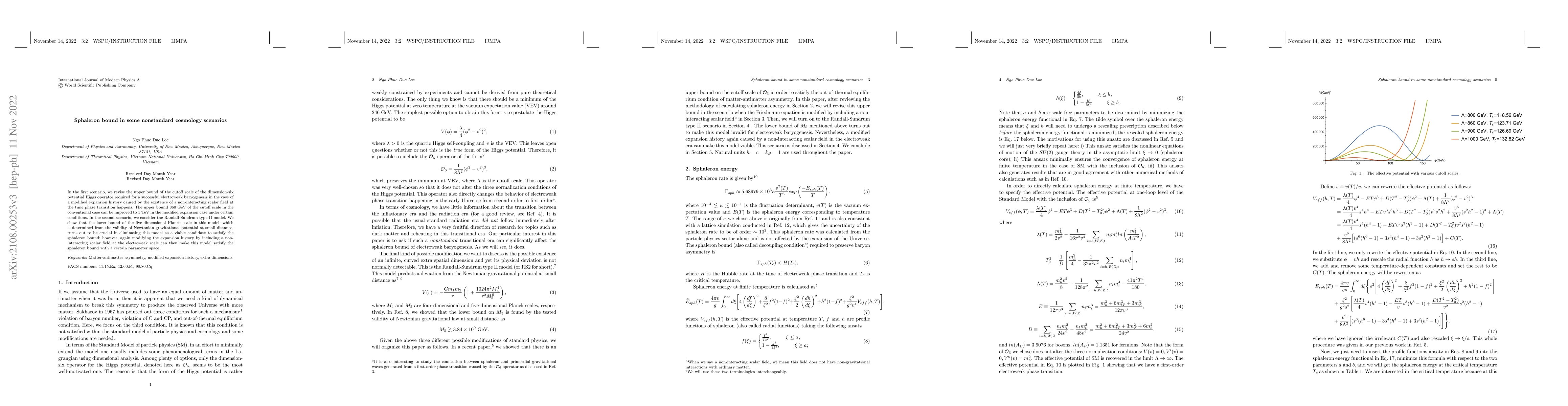 Thumbnail for Sphaleron bound in some nonstandard cosmology scenarios