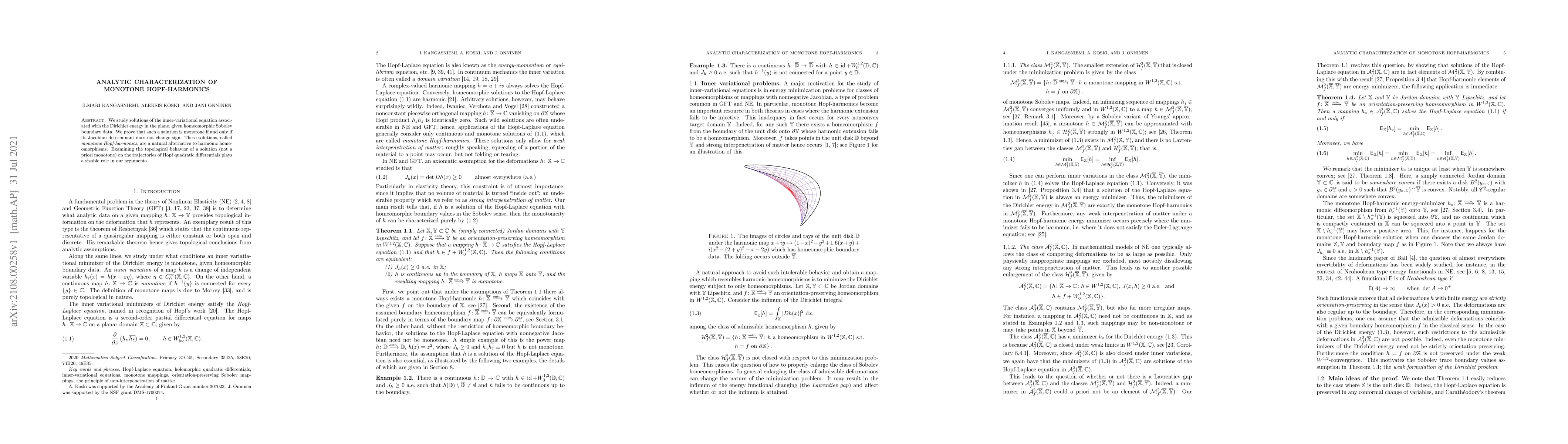 Thumbnail for Analytic characterization of monotone Hopf-harmonics