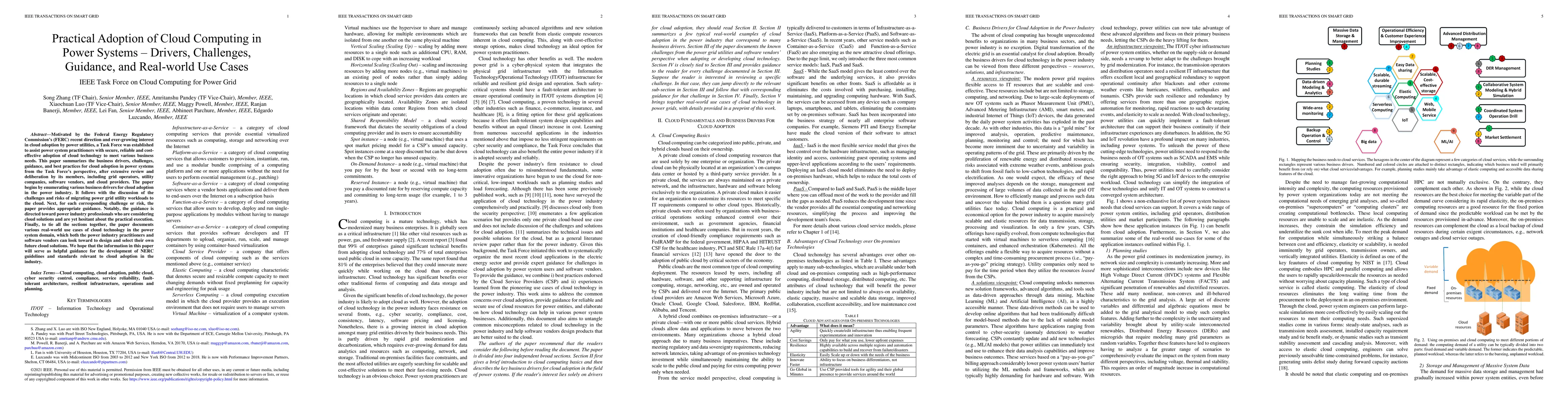 Thumbnail for Practical Adoption of Cloud Computing in Power Systems- Drivers,
  Challenges, Guidance, and Real-world Use Cases