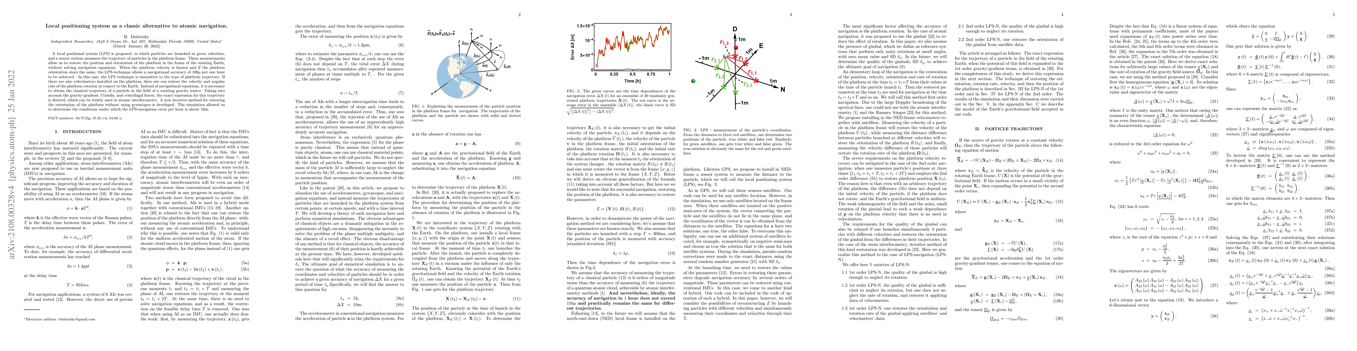 Thumbnail for Local positioning system as a classic alternative to atomic navigation