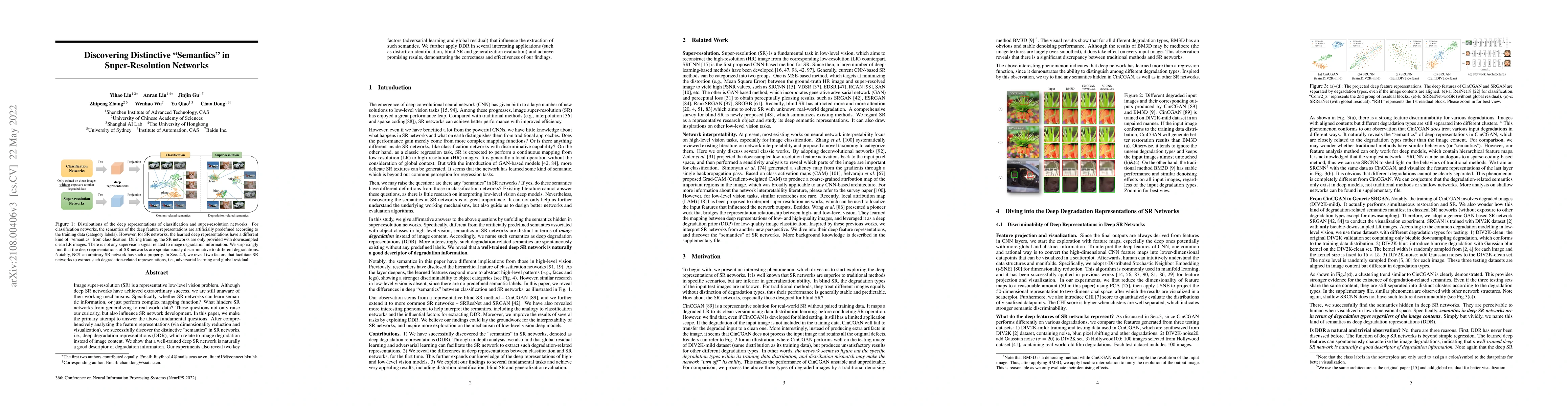 Thumbnail for Discovering Distinctive "Semantics" in Super-Resolution Networks