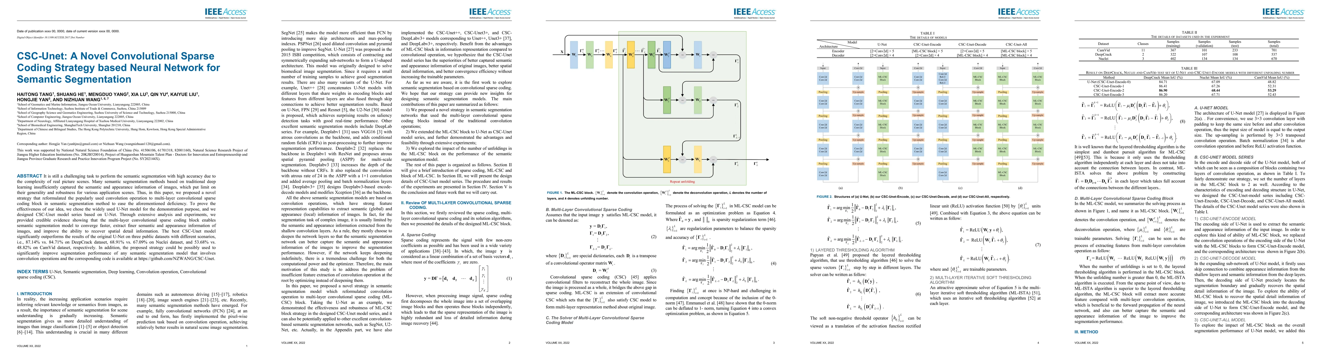 Thumbnail for CSC-Unet: A Novel Convolutional Sparse Coding Strategy Based Neural
  Network for Semantic Segmentation