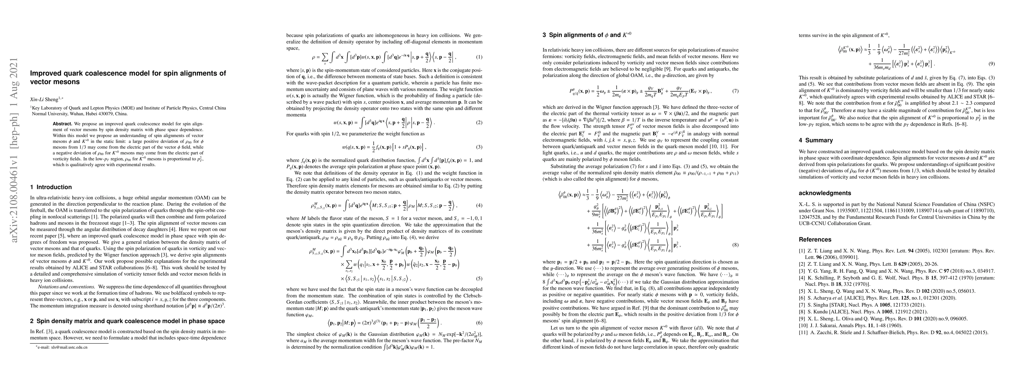 Thumbnail for Improved quark coalescence model for spin alignments of vector mesons