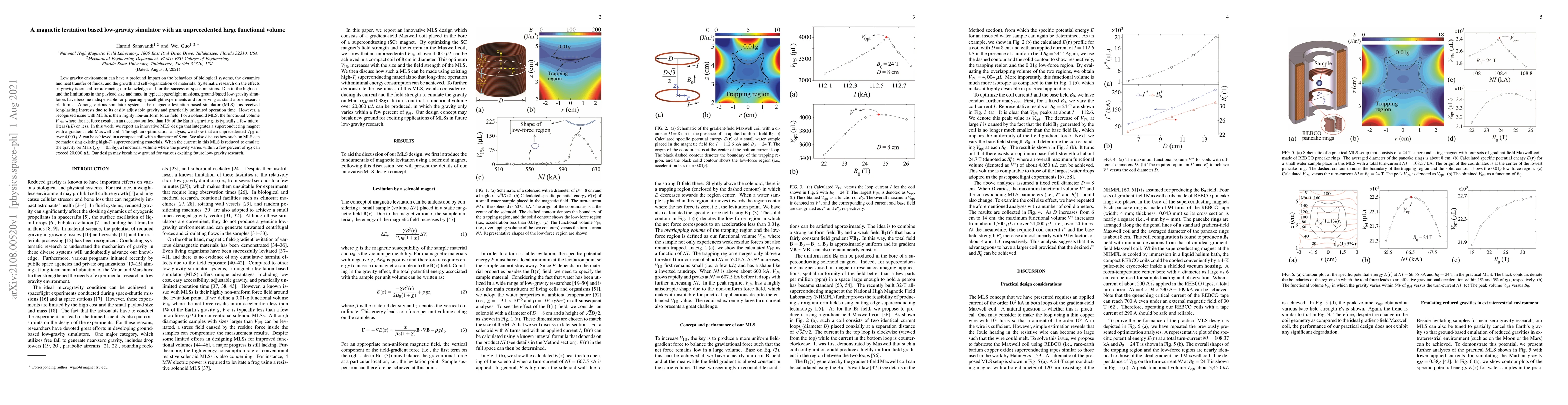 Thumbnail for A magnetic levitation based low-gravity simulator with an unprecedented
  large functional volume