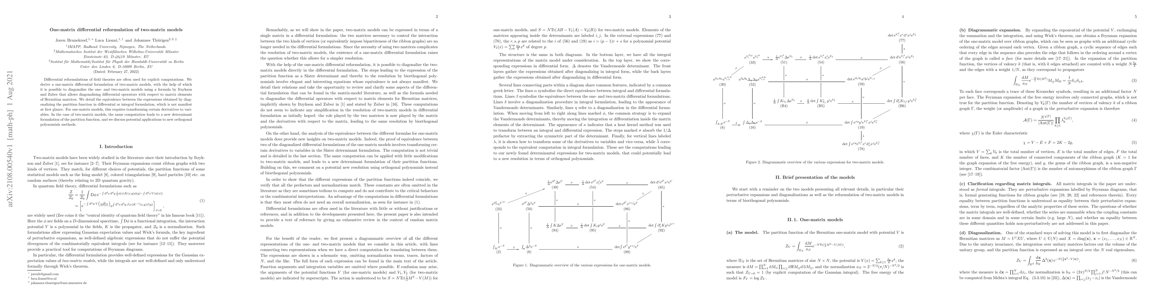 Thumbnail for One-matrix differential reformulation of two-matrix models