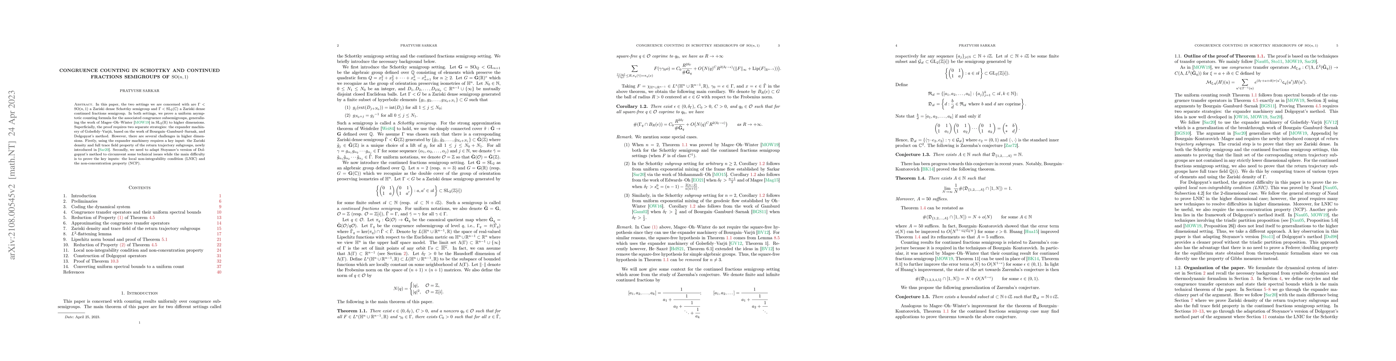 Thumbnail for Congruence counting in Schottky and continued fractions semigroups of
  $\operatorname{SO}(n, 1)$
