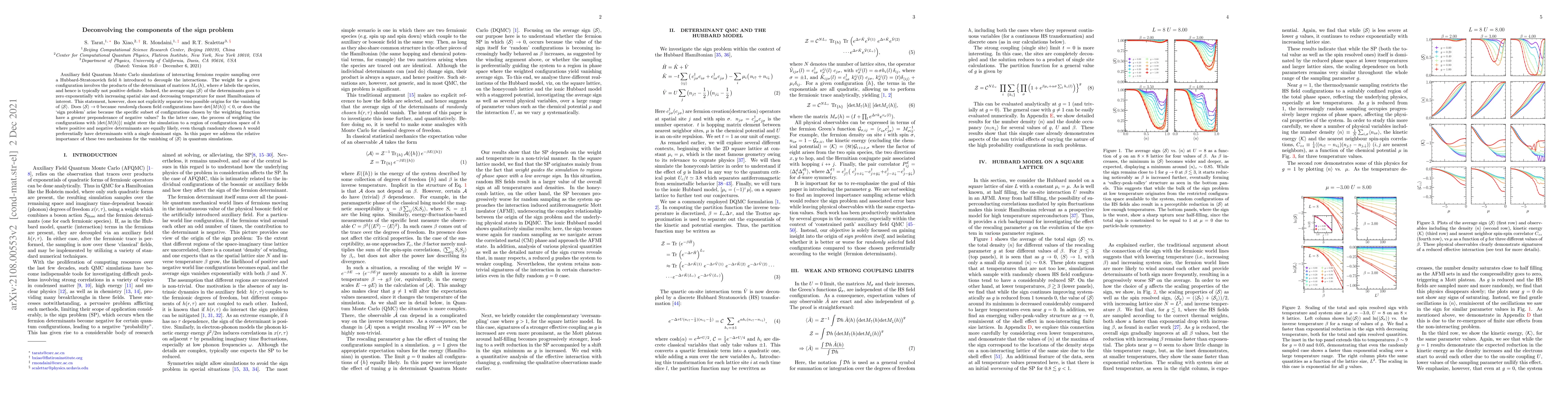 Thumbnail for Deconvolving the components of the sign problem