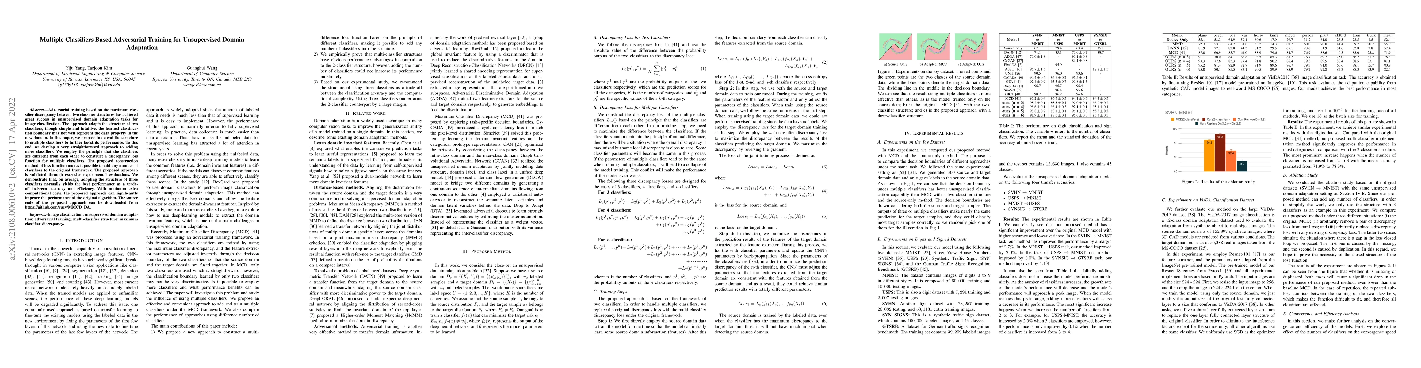 Thumbnail for Multiple Classifiers Based Maximum Classifier Discrepancy for
  Unsupervised Domain Adaptation